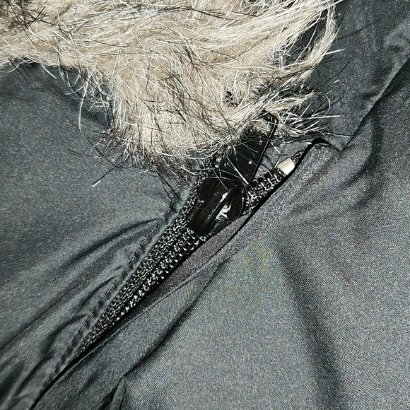 San Francisco 49ers Black Puffer Jacket with Fur Hood Large - Picture 14 of 16